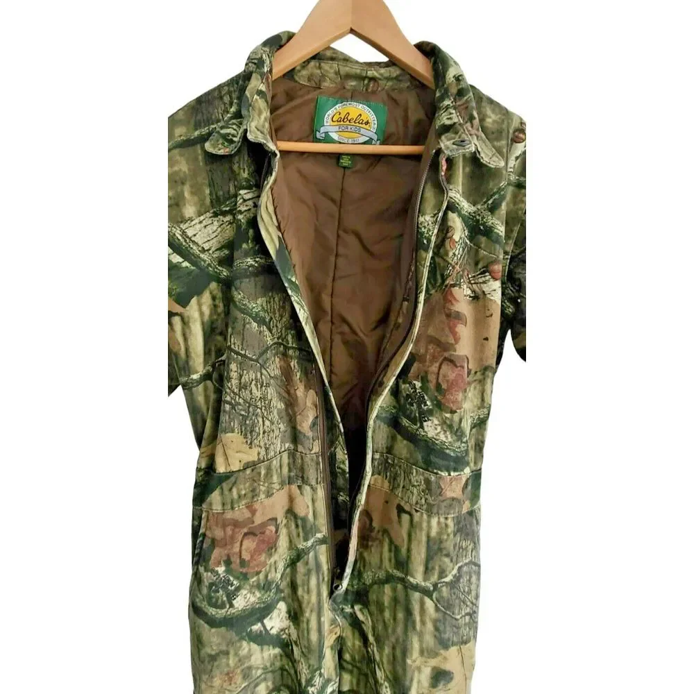 Cabelas For Kids Camo Insulated Hunting Coveralls Size Medium M‎ Camouflage